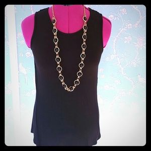 Coldwater Creek Necklace Gold & Black